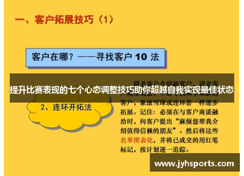 提升比赛表现的七个心态调整技巧助你超越自我实现最佳状态