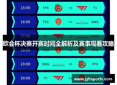 欧会杯决赛开赛时间全解析及赛事观看攻略